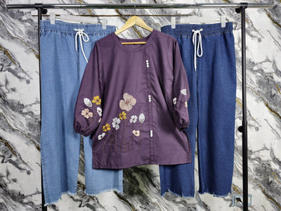 2 Pcs (Embroidery)