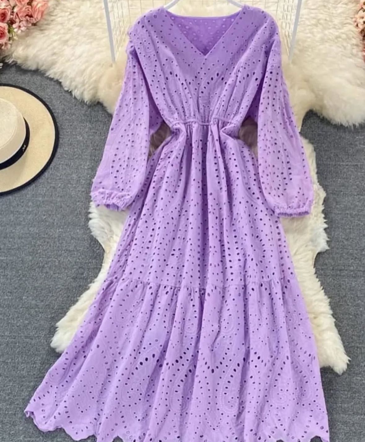 Chikenkari Frock.
