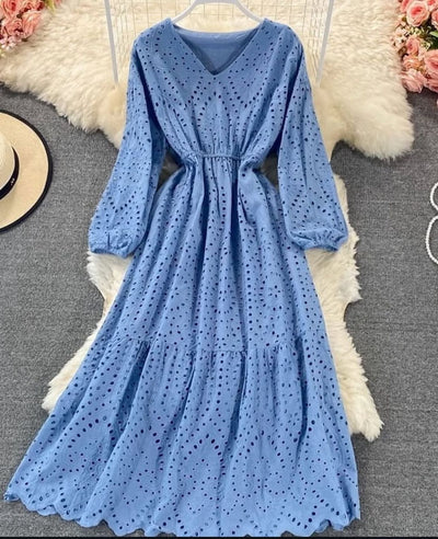 Chikenkari Frock.
