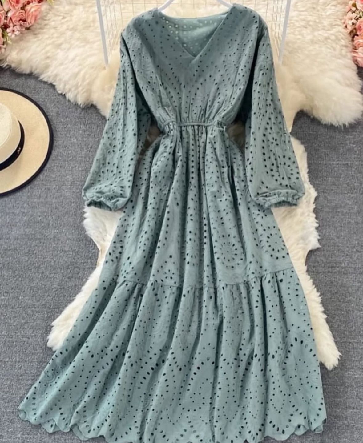 Chikenkari Frock.