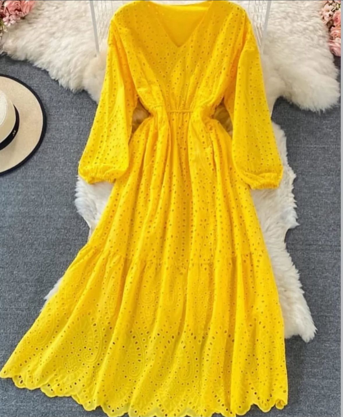 Chikenkari Frock.